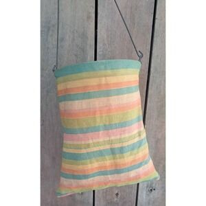 Vintage Clothes Pin Bag  & Wooden Pins